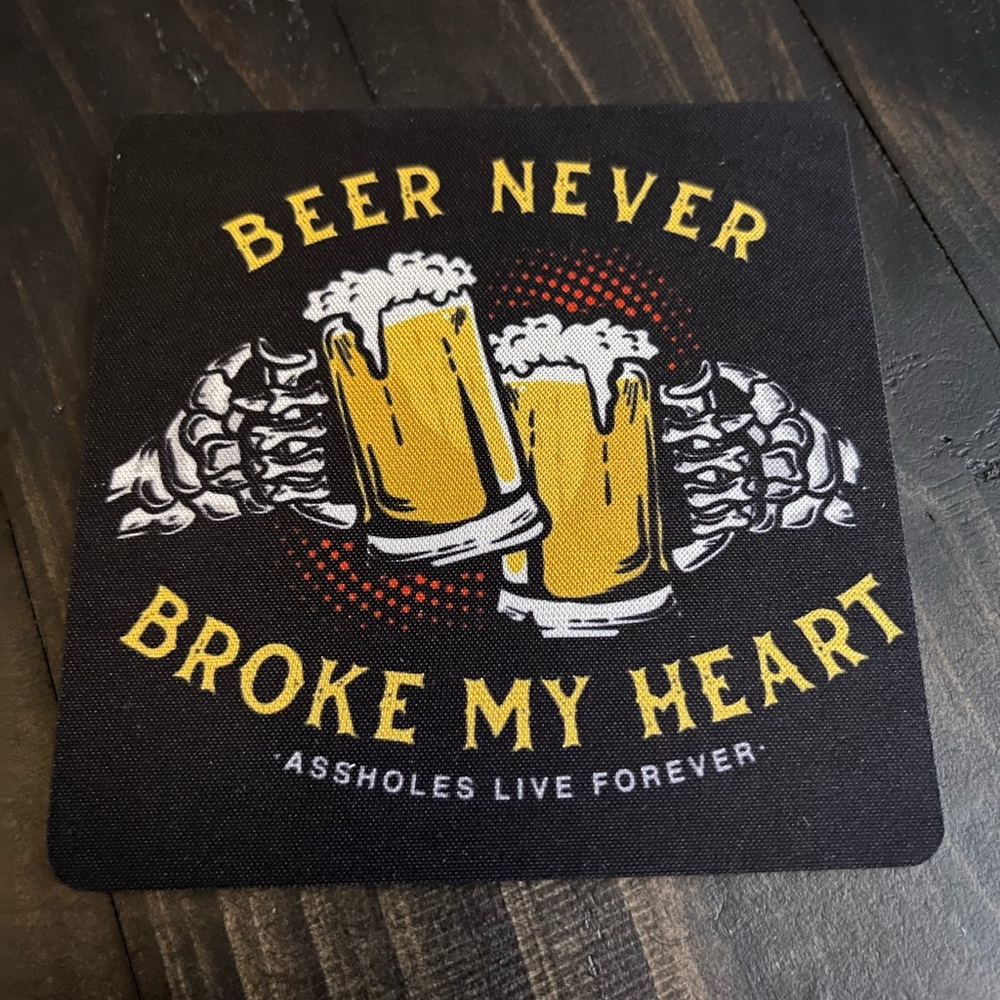 Beer Never Broke My Heart Coasters (Set Of 2)
